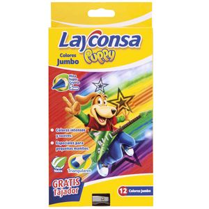 Colores Jumbo LAYCONSA Puppy Caja 12un