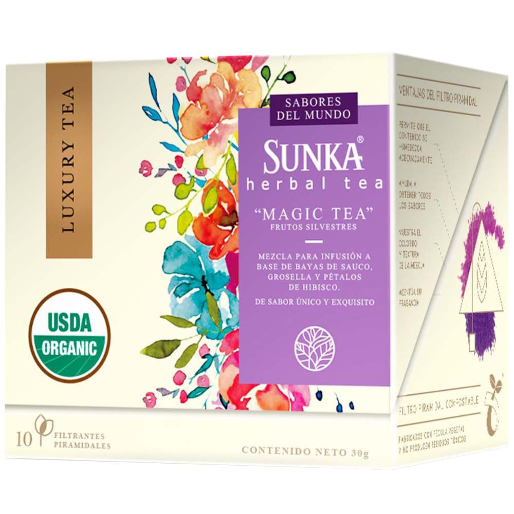 Infusión SUNKA Luxury Tea Organic Magic Caja 10un Real Plaza