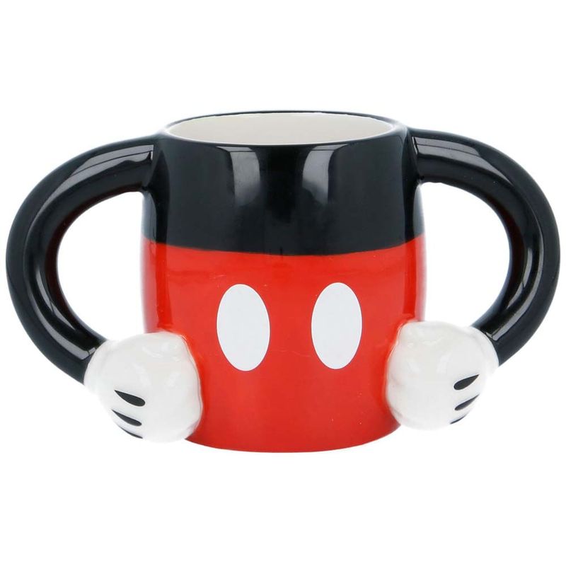 Taza Mickey Mouse Disney 3D Cerámica 360 mls