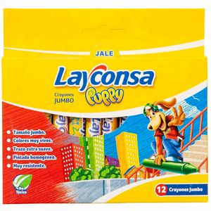 Crayón LAYCONSA Puppy Jumbo Paquete 12un