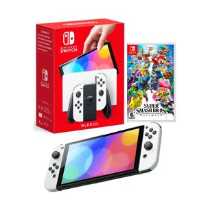 Consola Nintendo Switch Oled Blanco + Super Smash Bros
