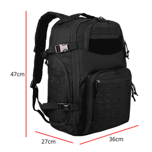 Mochila Militar 50L Táctica Camping Ejército Marina - Unisex Negro