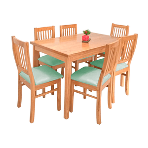 Juego de comedor de 6 sillas Vilma Home Premium Verde