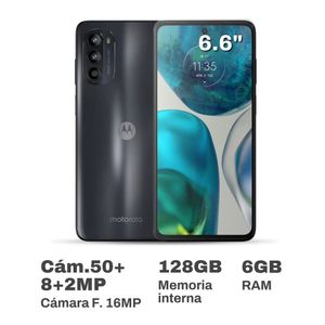 Celular Motorola Moto G52 6.6" 6GB RAM 128GB Negro