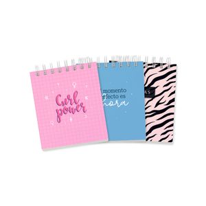 Set de Libretas Ingenial Girlpower X3