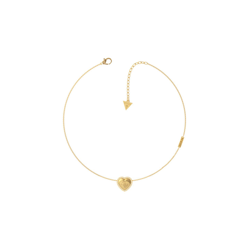 Gold‑Tone Heart Links Studs | JUBE06015JWYGT/U – Shop Guess Jewellery at