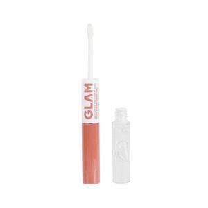 Labial líquido de doble punta con brillo de labios claro glam 05 naked apricot -  Miniso