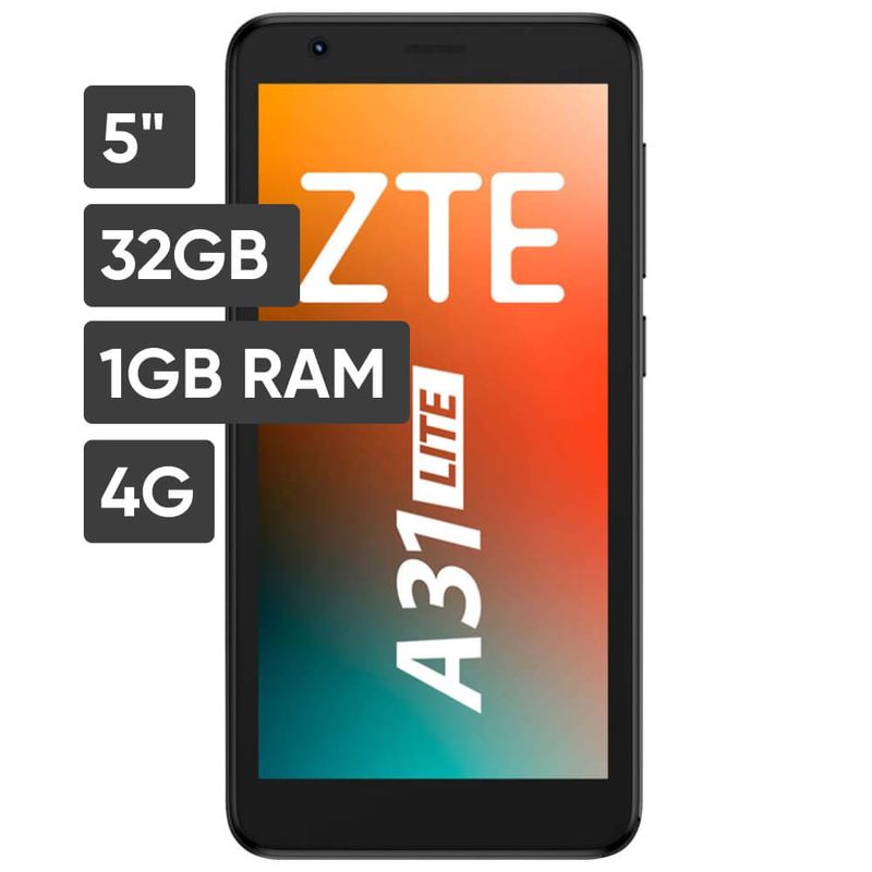 Smartphone ZTE BLADE A31+ 5.97 1GB 32GB 5MP Negro - Oechsle