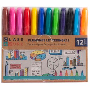 Plumones Lettering CLASS&WORK MP73006