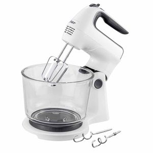Batidora De Mano Y Pedestal Oster 250 Watts Con Tazon De Vidrio2 En 1
