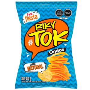 Papas Ondas Naturales RIKY TOK Bolsa 180g