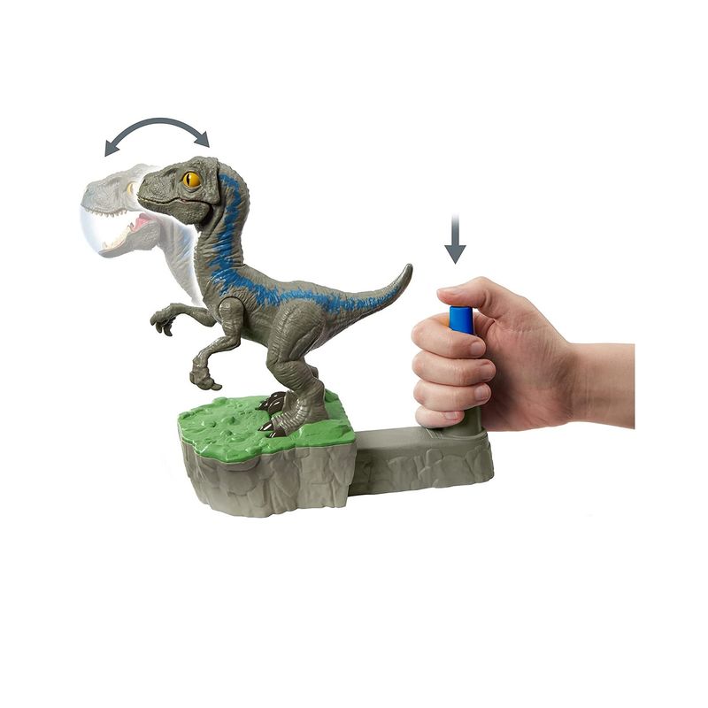 Jurassic World Mattel Robots Blue Vs Atrociraptor Juegocon Raptors Real Plaza 3490