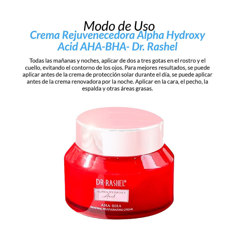 Crema And Serum Rejuvenecimiento Alpha Hydroxy Acid Aha Bha Dr Rashel Real Plaza 5725