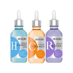 2 Pack Serum 3 en 1 - Sueros de Vitamina C, Ácido Hialurónico y Retinol - Dr Rashel 30 ml