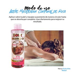 Aceite Masajeador Corporal de Rosa Fruit of the Wakali 2 Unidades