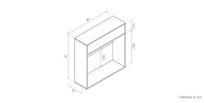 Recibidor Moderno Willyfof 1 Cajón