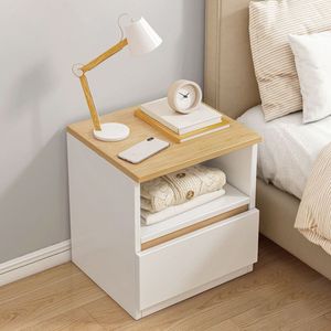 Mesa de Noche Nórdica Adriel Blanco/Duna