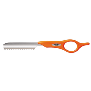 Navaja Feather para corte de cabello naranja