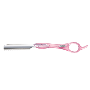 Navaja Feather para corte de cabello rosado