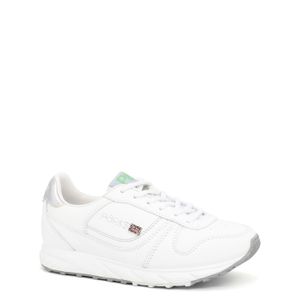 Zapatillas Escolares de Cuero para Niños Par&ss CE-124J Blanco Gris