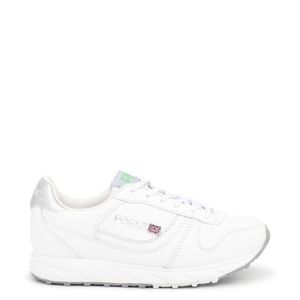 Zapatillas Escolares de Cuero para Niños Par&ss CE-124J Blanco Gris