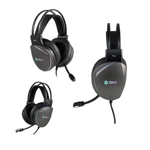 Auriculares Gaming TEROS TE-8170NA Estéreo 7.1 Micrófono USB Negro RGB