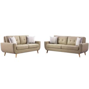 Juego de Sala Vintage Micaela 3-2 Cuerpos Ivory