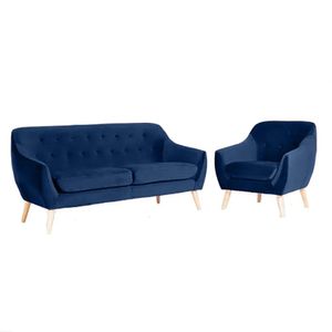 Juego Vintage Dakar 3-1 Cuerpos Color Azul Marino