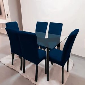 Juego de Comedor Liz 6 Sillas color Petróleo
