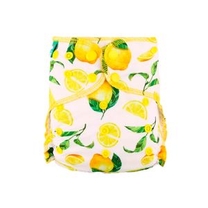 Pañal de Tela Algodón de Bambú Elinfant AI2 Naranjas