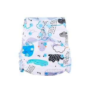 Pañal de Tela Algodón de Bambú Elinfant AI2 Oceano