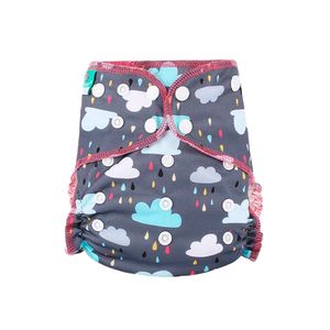 Pañal de Tela Algodón de Bambú Elinfant AI2 Nubes