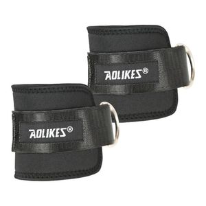 Tobilleras Deportivas Aolikes A-7129 Negro Ejercicios Polea
