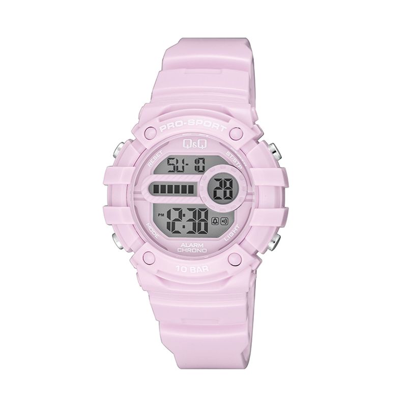 Reloj Q Q Acuatico Mujer Digital Rosa Real Plaza