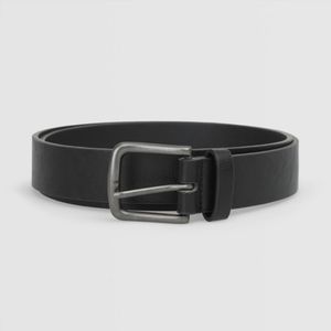 Correa Malabar  Cuero Modelo2 Negro Hombre