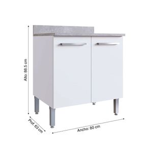 Módulo bajo 80cm Lunar Blanco