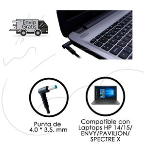 Cargador Laptop HP Punta Azul 19v - 3.33A - 65W