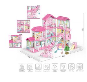 Casa de juguete de3 Pisos para niñas