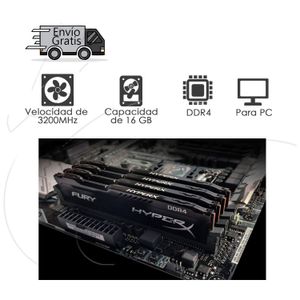 Memoria Ram Hyperx Fury Ddr4 3200mhz - 16gb - Pc