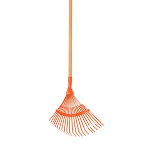 Escoba metálica con mango de madera 120cm