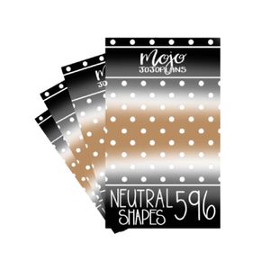 Libro de Stickers Fionary Neutral Shapes – Mojo Jojoplans