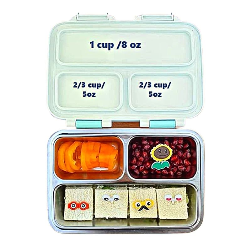 Lonchera Bento Box Kinsho Acero Turquesa Real Plaza