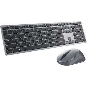 Teclado y mouse inalámbricos Dell Premier para varios dispositivos (gris)
