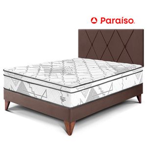 Dormitorio Europeo Pocket Advance 2 Plazas Cabecera Loft Chocolate