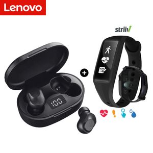 Audífonos Bluetooth Lenovo XT91 TWS + Activity Watch Striiv