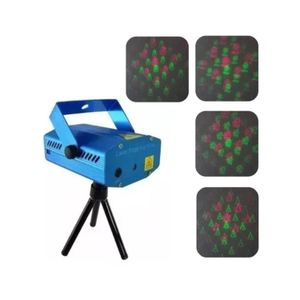 Mini Proyector Laser Rojo y Verde Audioritmico Con Figuras de Puntos
