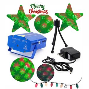 Mini Proyector Laser Rojo y Verde Audioritmico Con Figuras de Puntos