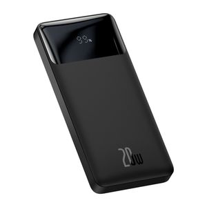 Batería externa Baseus 10000 mAh, 20W, 2 usb + 1 Tipo-C, negro