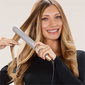 Alisadora Remington Collagen and Biotin Therapy placas cerámica de colágeno y biotina, 230°C, cable 1.8 m, plomo