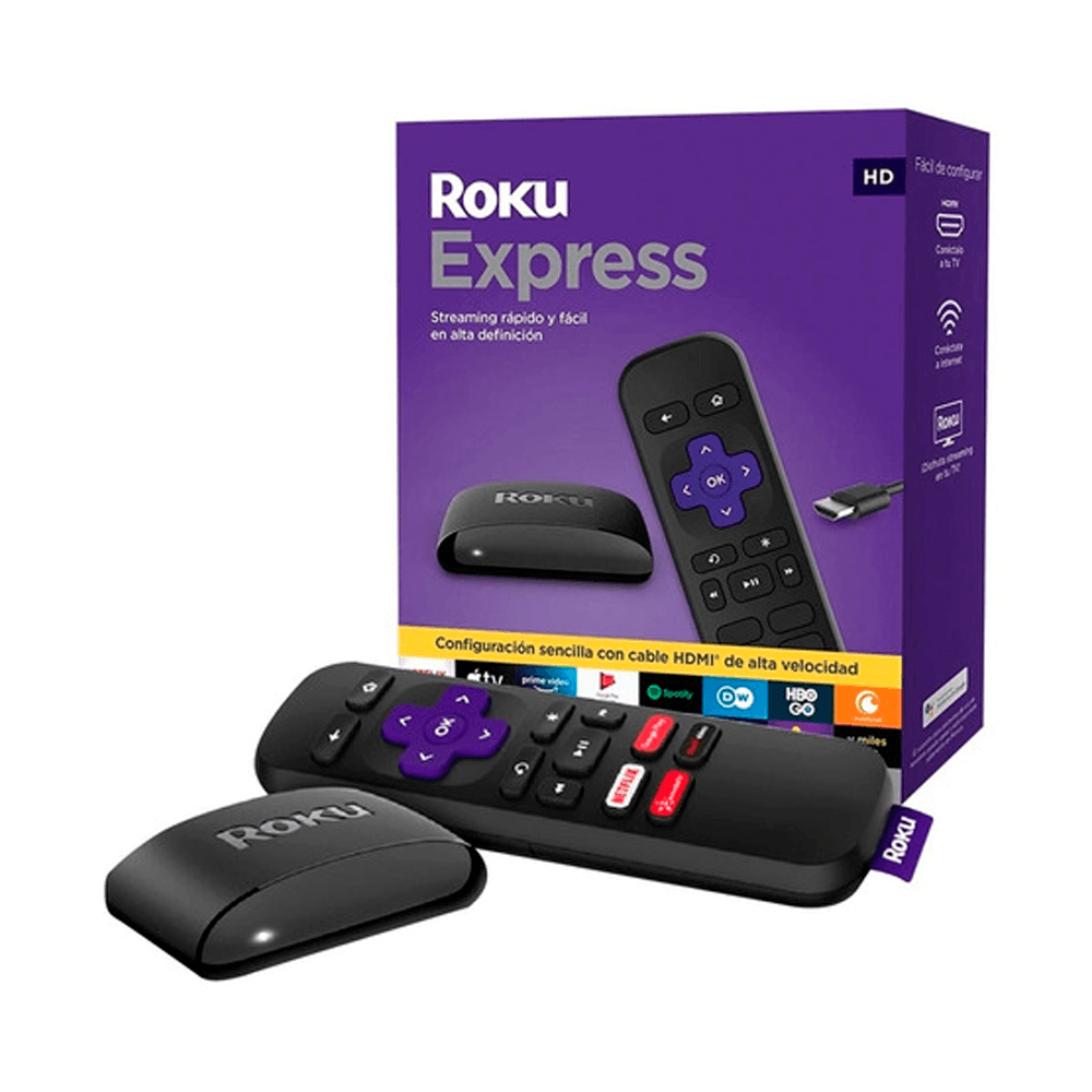 Roku Express 3930 Estándar Hd Negro Con 512mb De Memoria Ram - Real Plaza